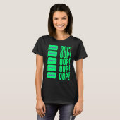 女子SKSKとI Oopトレンドミーム Tシャツ (正面フル)