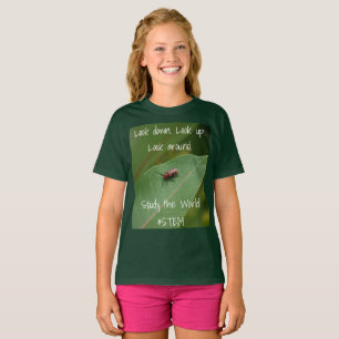 女子STEM自然シャツ Tシャツ