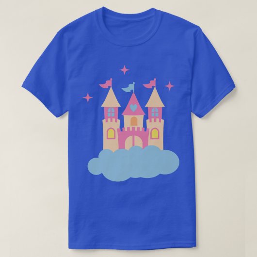 女子Tシャツの妖精の城 Tシャツ (デザイン正面)