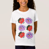 女子Tシャツの花 Tシャツ (正面)