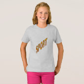 女子Tシャツアッシュスポーツショコボンボン Tシャツ (正面フル)