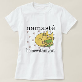 女子TシャツナマステホームCATピンクハート Tシャツ