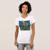 女子Tシャツヒマワリ Tシャツ (正面フル)