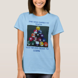 女子Tシャツビリヤード基本プール Tシャツ