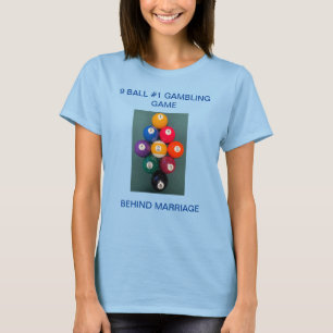 女子Tシャツプールビリヤード Tシャツ