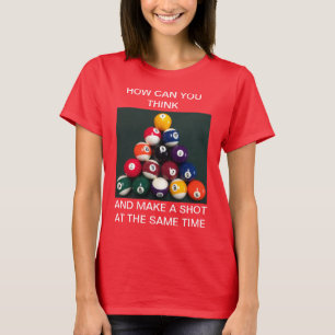 女子Tシャツプールビリヤード Tシャツ