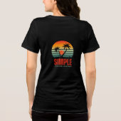女子Tシャツ トライブレンドTシャツ (裏面)