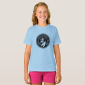 女子Tシャツ、大きなロゴ Tシャツ (正面フル)