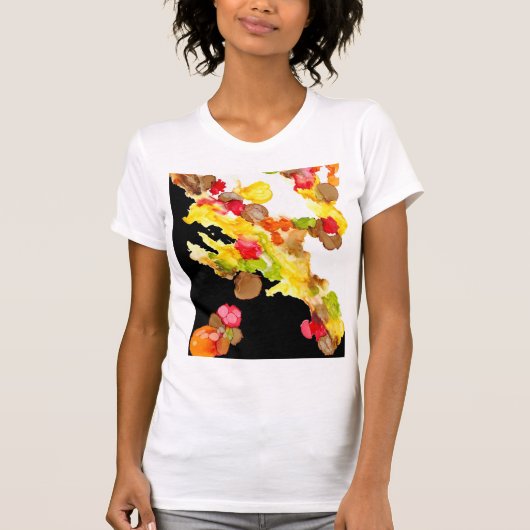 女子Tシャツ「抽象芸術ブーケ」 Tシャツ (正面)