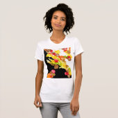 女子Tシャツ「抽象芸術ブーケ」 Tシャツ (正面フル)