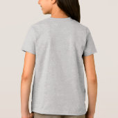 女子Tシャツ – 自閉症パズル蝶デザイン トライブレンドＴシャツ (裏面)