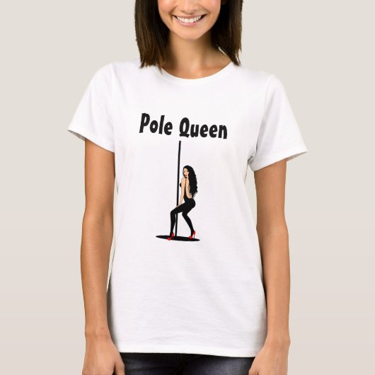 女子Tシャツ | Pole Queen Cartoon Tシャツ (正面)