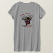 女子VネックT型 Tシャツ (デザイン裏面)