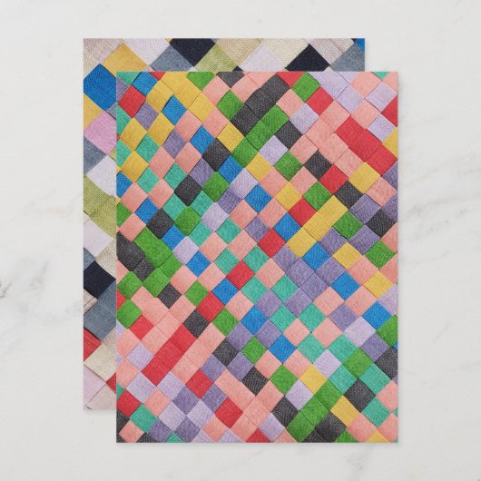 女学坊茂司(ラミー)製の手裁縫アイテム インビテーションポストカード (正面/裏面)