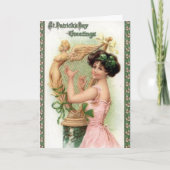 女学生の挨拶 カード (正面)