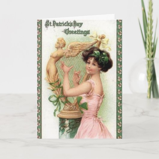 女学生の挨拶 カード (正面)