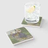 女官（中世貴族） ストーンコースター (横)