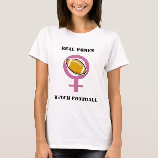女実在がサッカーを見る Tシャツ