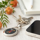 女実在が火事と戦う キーホルダー (側面)