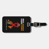 女実在が火事と戦う ラゲッジタグ (正面横)