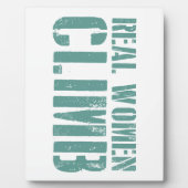 女実在が登る フォトプラーク (正面)