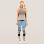 女実在の権利が高く腰の高いカプリス カプリレギンス (正面)