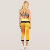 女実在の権利が高く腰の高いカプリス カプリレギンス (裏面)