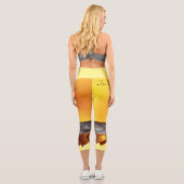 女実在の権利が高く腰の高いカプリス カプリレギンス (裏面)