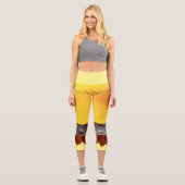 女実在の権利が高く腰の高いカプリス カプリレギンス (正面)