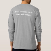 女実在人が人を叱る Tシャツ (裏面)