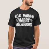 女実在女がミルウォライツクールミルライト引用文 Tシャツ (正面)