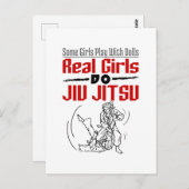 女実在子堂柔術BJJ柔術 ポストカード (正面/裏面)