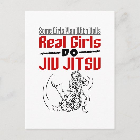 女実在子堂柔術BJJ柔術 ポストカード (正面)