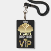 女実在性の…ラニヤードバッジ バッジ (正面（ネックストラップ付）)