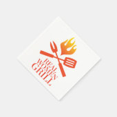 女実在性グリル スタンダードカクテルナプキン (角)