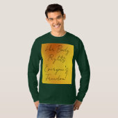 女実在性男性の長袖Tシャツ Tシャツ (正面フル)