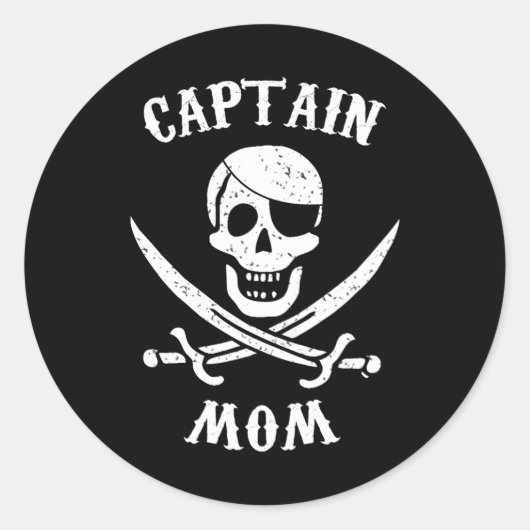 女家族海賊の母キャプテン・パイレーツ ラウンドシール (正面)