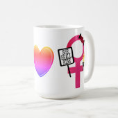 女家長制に抵抗せよ コーヒーマグカップ (正面右)