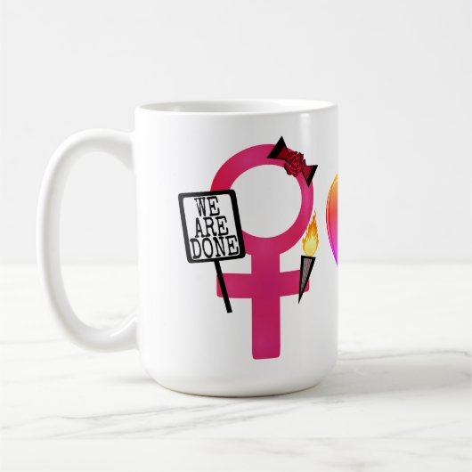 女家長制に抵抗せよ コーヒーマグカップ (左)