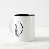 女射手 ツートーンマグカップ (正面左)