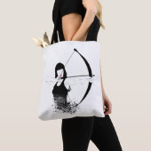 女射手 トートバッグ (クローズアップ)