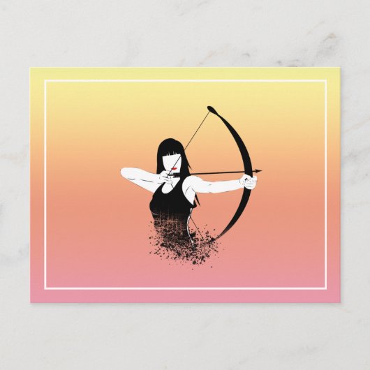 女射手 ポストカード (正面)