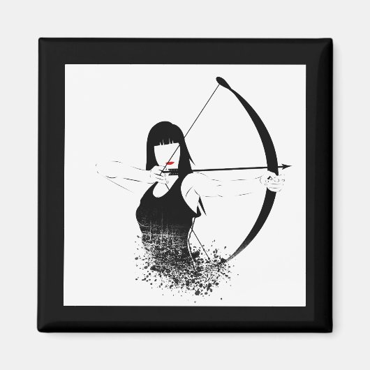 女射手 マグネット (正面)