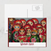 女巣、巣ロシアの人形 ポストカード (正面/裏面)