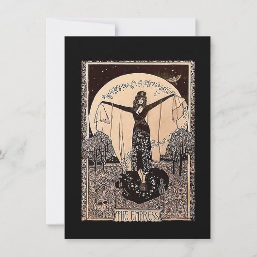 女帝のタロットカード ノートカード (正面)