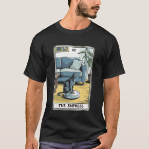 女帝タロットカード 猫 ロボット掃除機 カバー Tシャツ