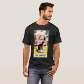 女帝タロットカード 猫 ロボット掃除機 カ Tシャツ (正面フル)