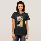 女帝ロボット掃除機 ねこ おもしろタロットカード C Tシャツ (正面フル)