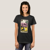 女帝ロボット掃除機 ねこ タロットカード 面白い Tシャツ (正面フル)