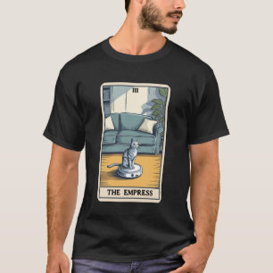 女帝 ロボット掃除機 ねこ 可愛い タロットカード C Tシャツ